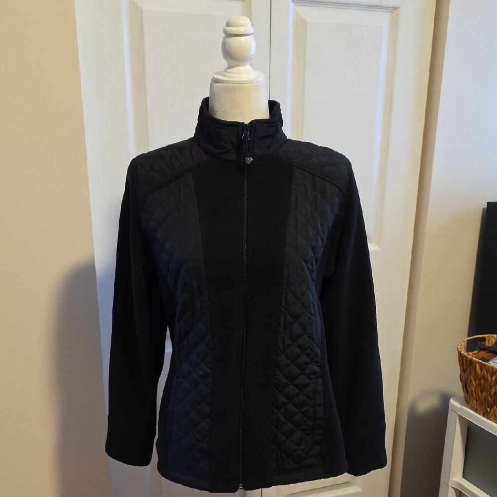 Style & Co. Black Quilted Puffer Jacket